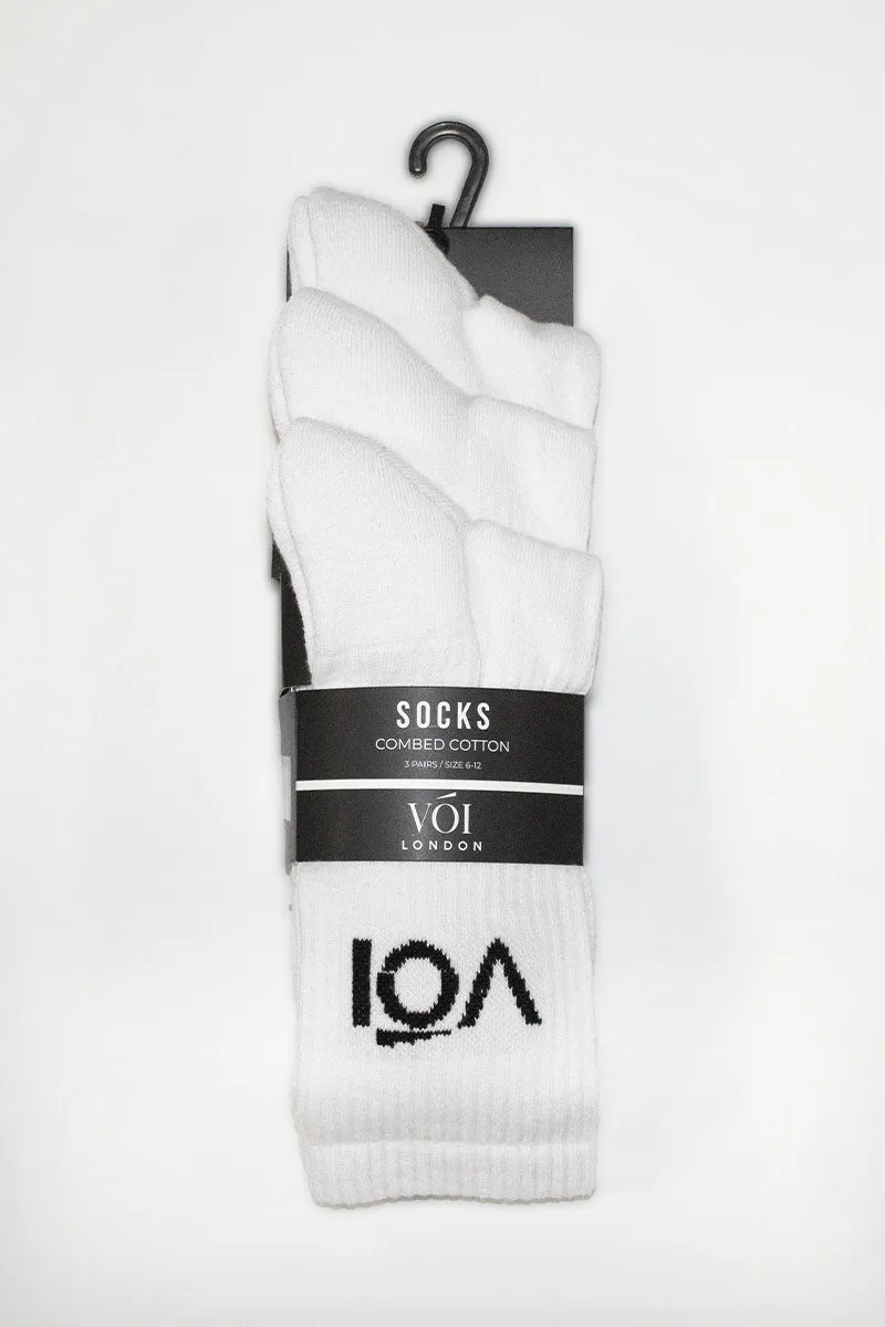 3 Pack of Socks - White