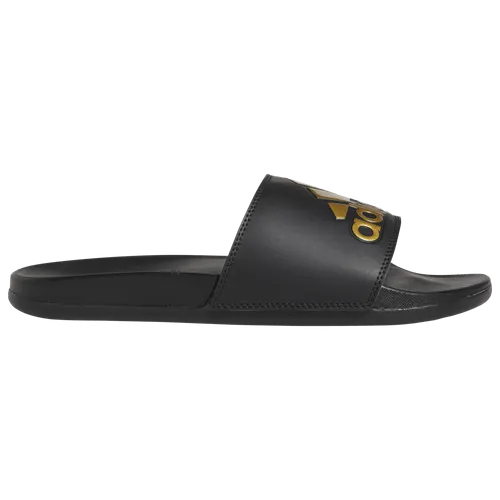 ADIDAS MEN'S ADILETTE COMFORT BLACK/GOLD SLIDES