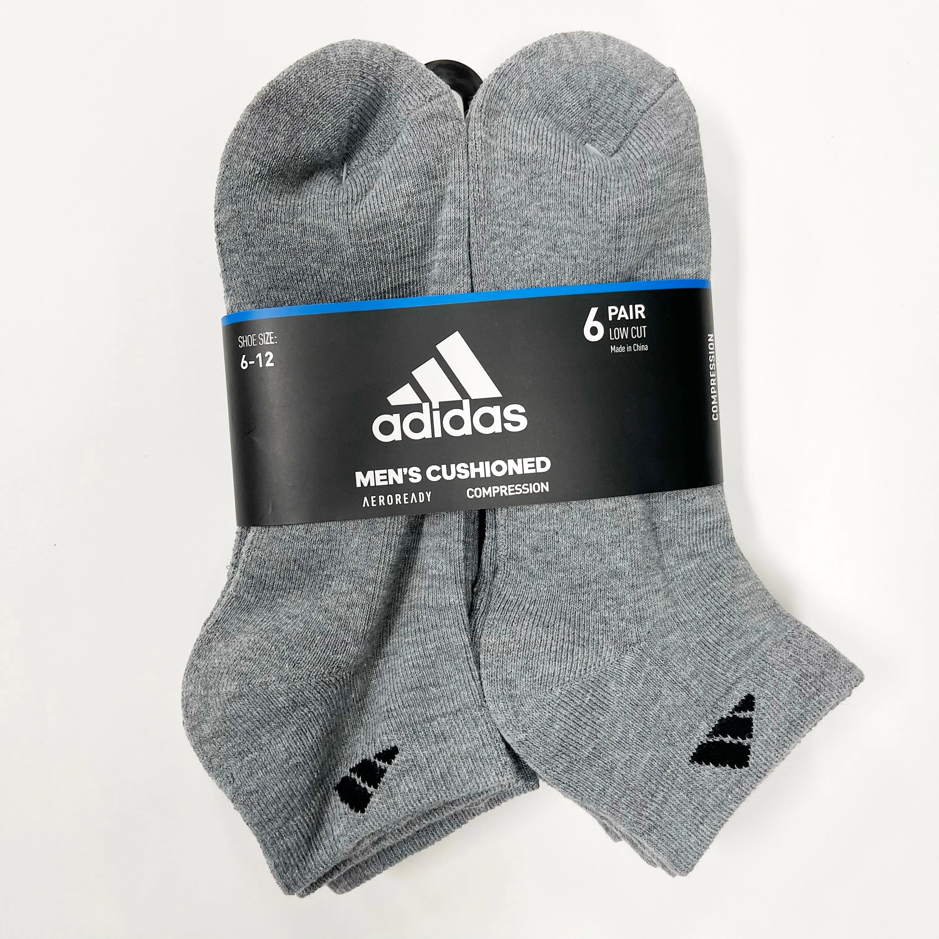 Adidas Men's Cushioned Low-cut 6 pairs socks