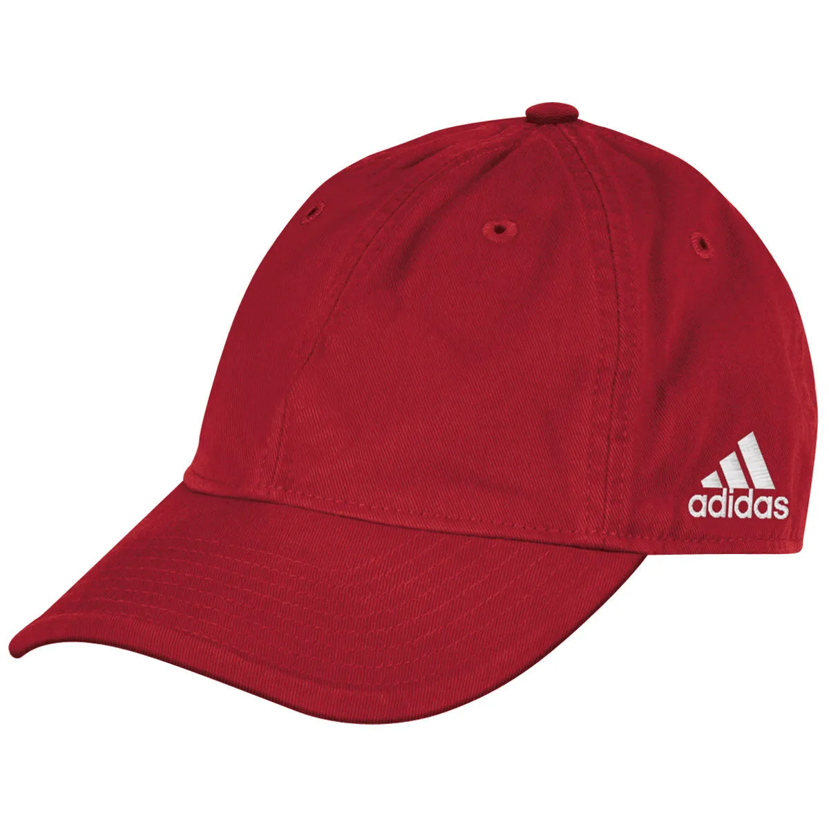 adidas Red Adjustable Washed Slouch Cap