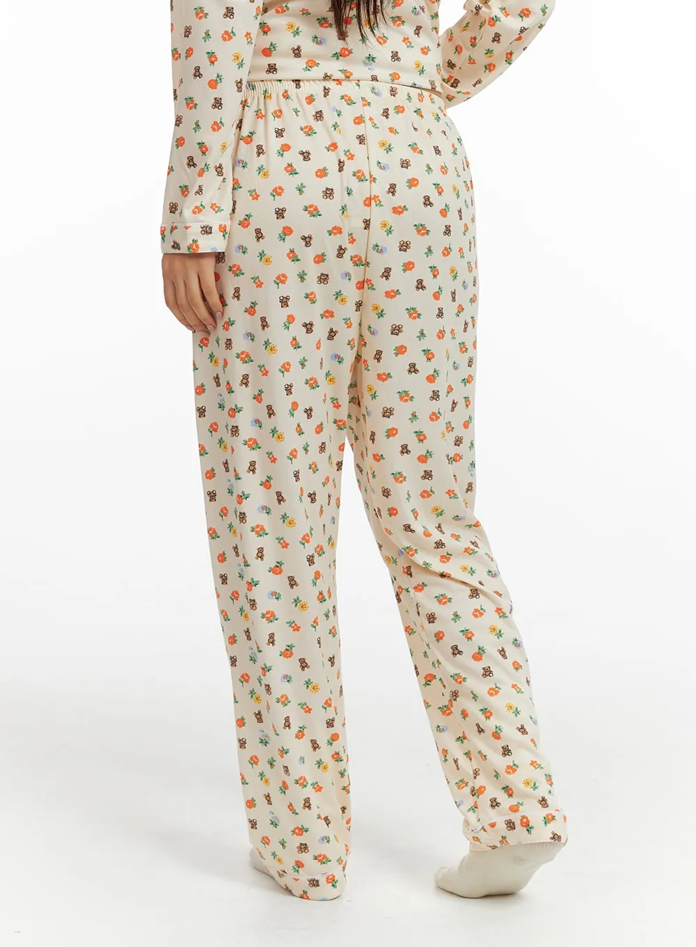 Animal Graphic Pocket Pajama Set IF421