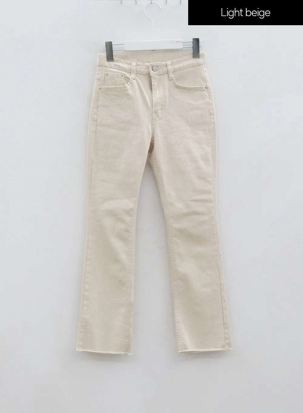 Ankle Semi Bootcut Slim Pants IO18