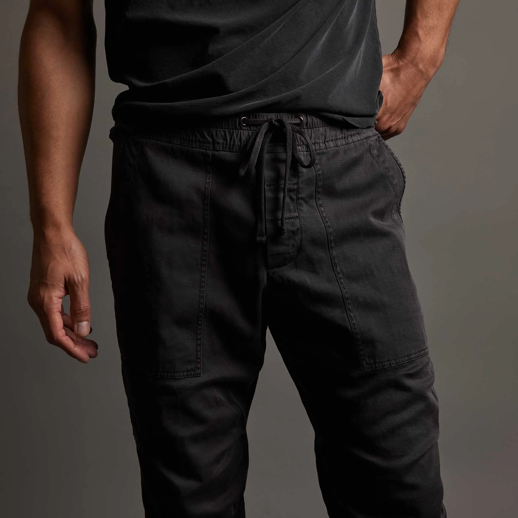 Army Cotton Slub Utility Pant - Black Pigment