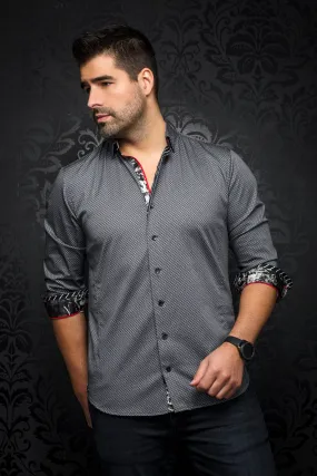 Au Noir Stretch Shirt | Muzio Black