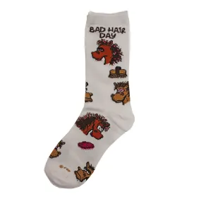 Austin Accent Women's Bad Hair Day Horse Socks