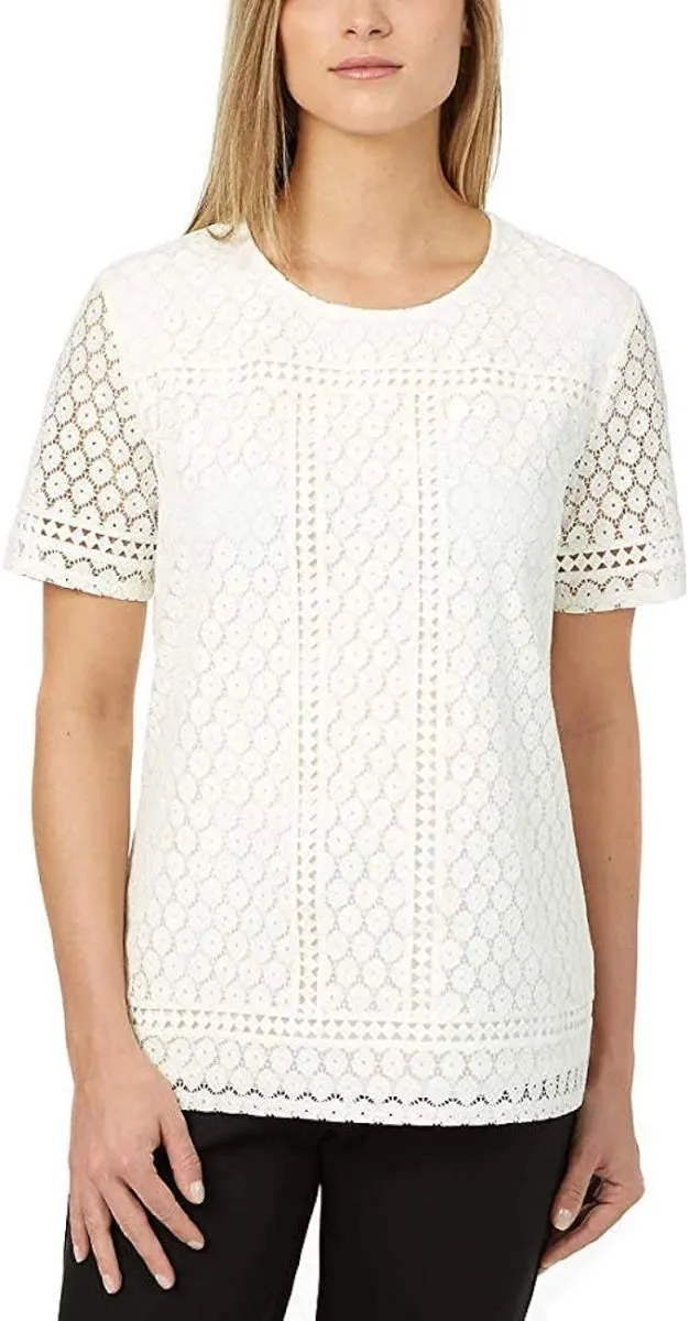 Badgley Mischka Women's Lace Top