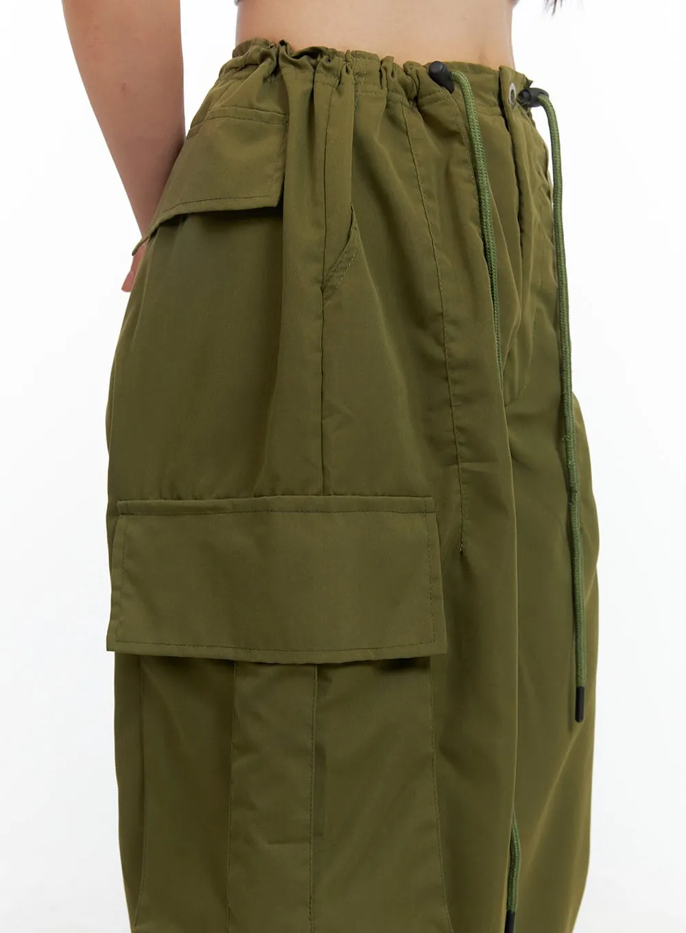 Stylish High-Waisted Baggy Cargo Pants for UltimateComfort and Versatility - OL408