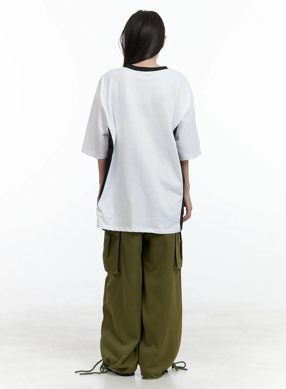 Stylish High-Waisted Baggy Cargo Pants for UltimateComfort and Versatility - OL408