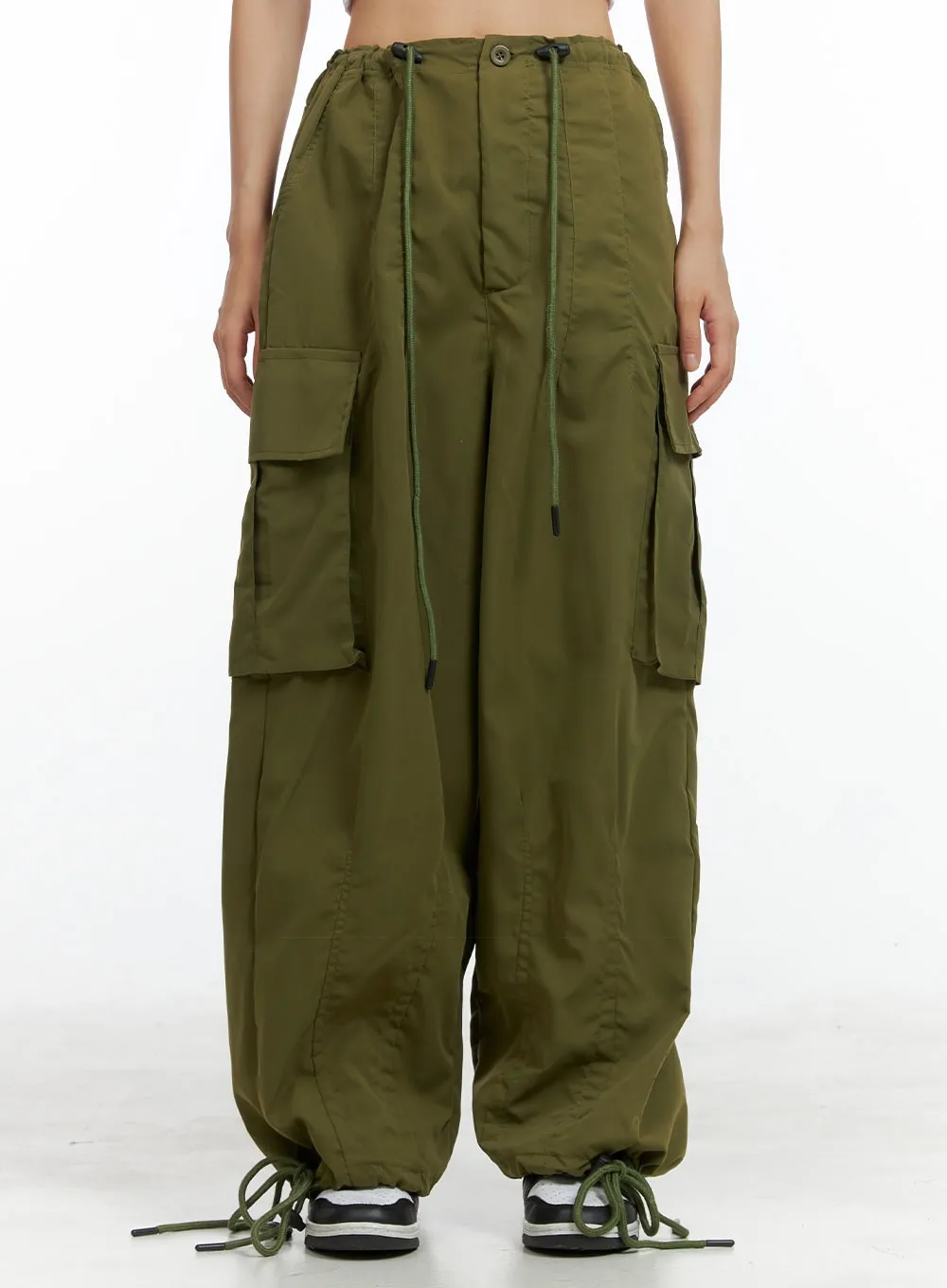 Stylish High-Waisted Baggy Cargo Pants for UltimateComfort and Versatility - OL408