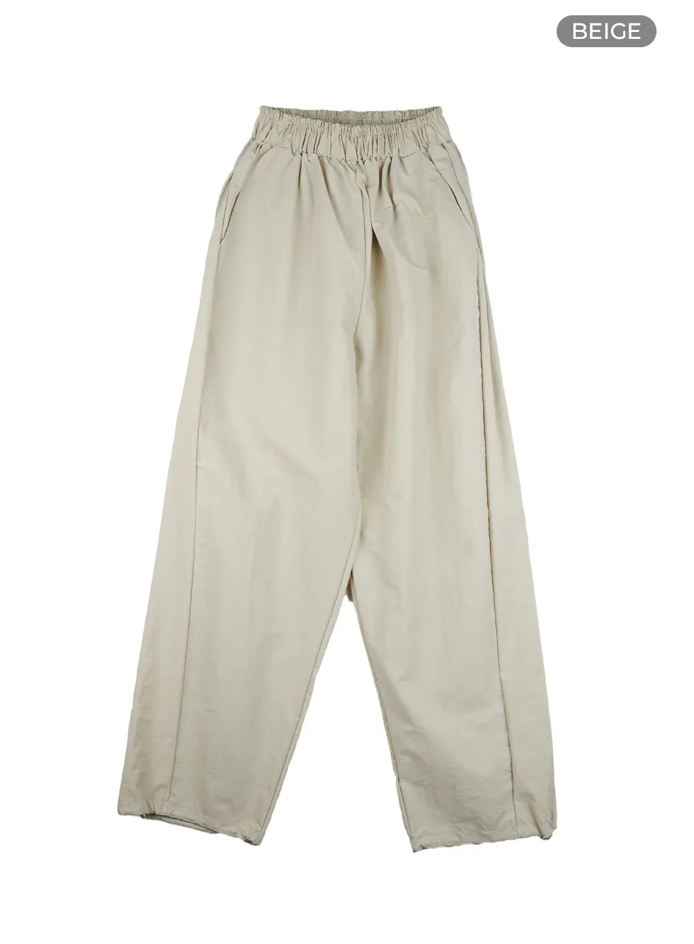 Banded Nylon Jogger Pants CL415