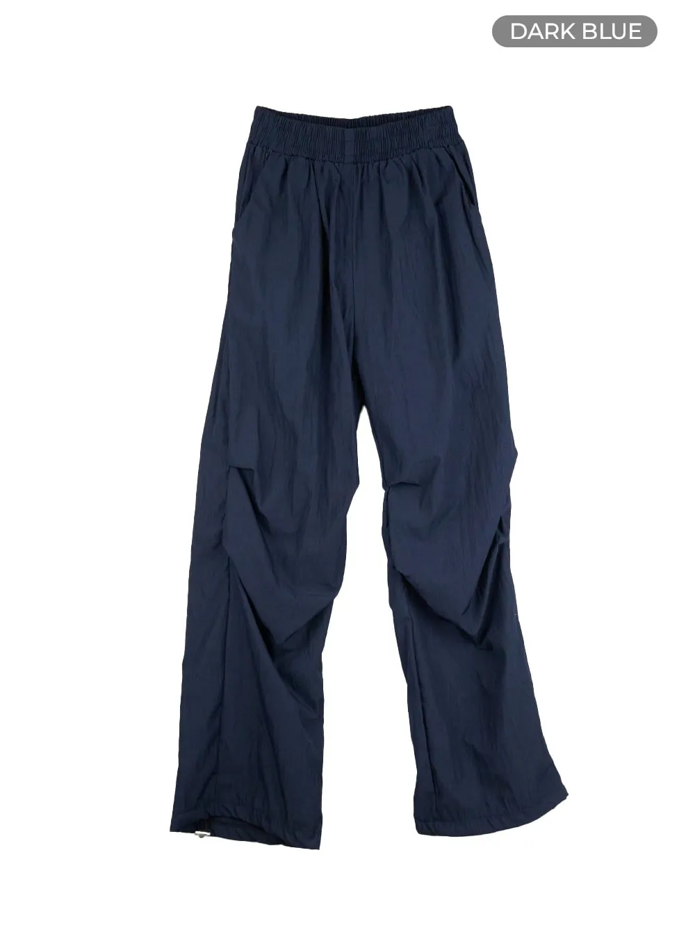 Banded Nylon Wide Fit Pants CL404