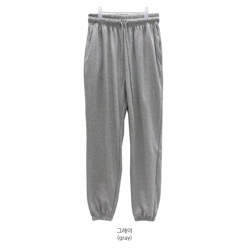 Banded Waist and Ankle Sweat Pants CCA29