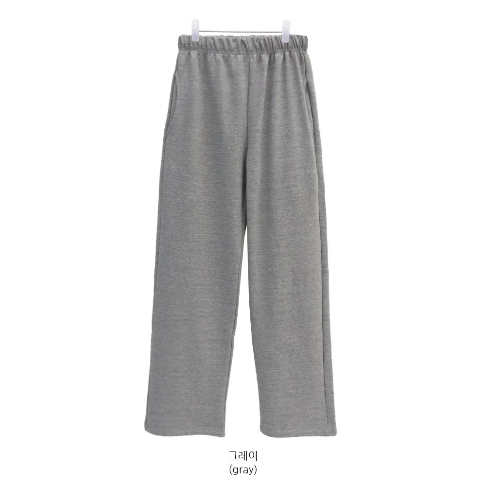 Banded Wide Leg Sweat Pants CCA26