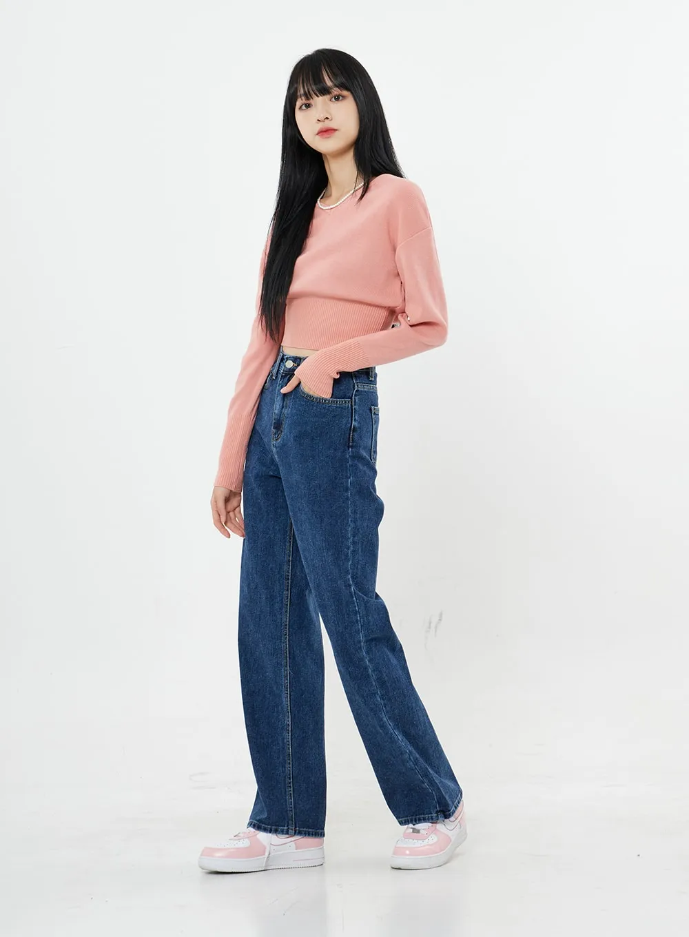 Basic Long Denim Pants BS28