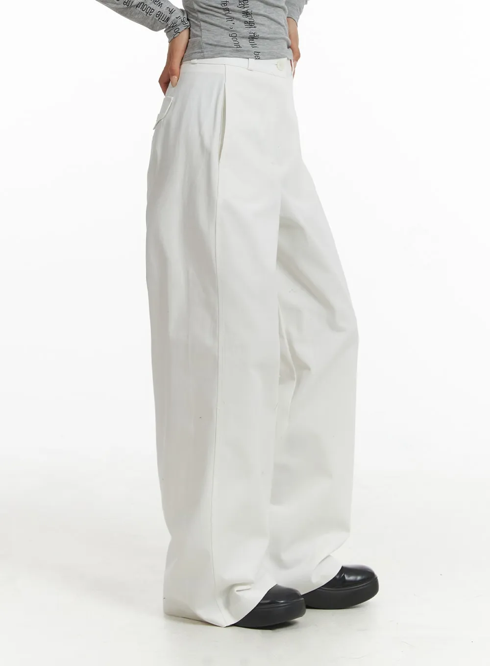 Basic Wide-Fit Pants CJ431