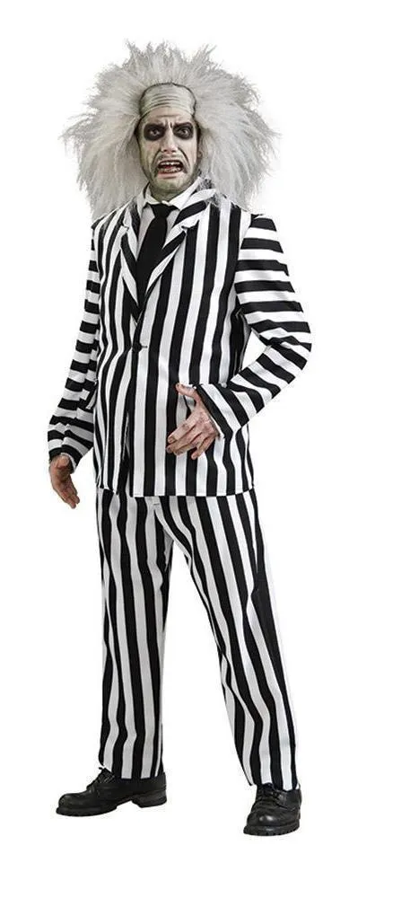 Beetlejuice Deluxe Costume for Adults - Warner Bros Beetlejuice