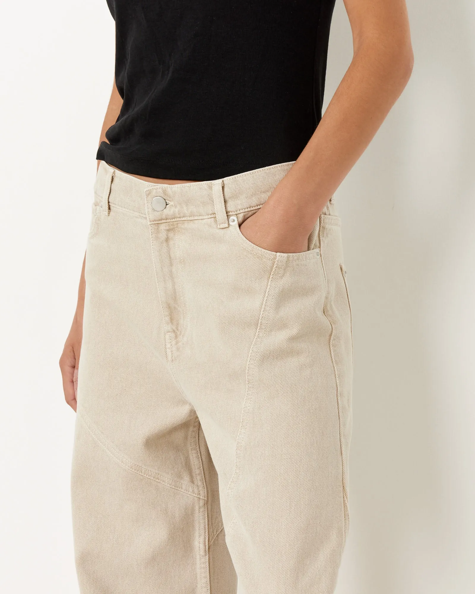 Beverly Trouser in Wood Ash