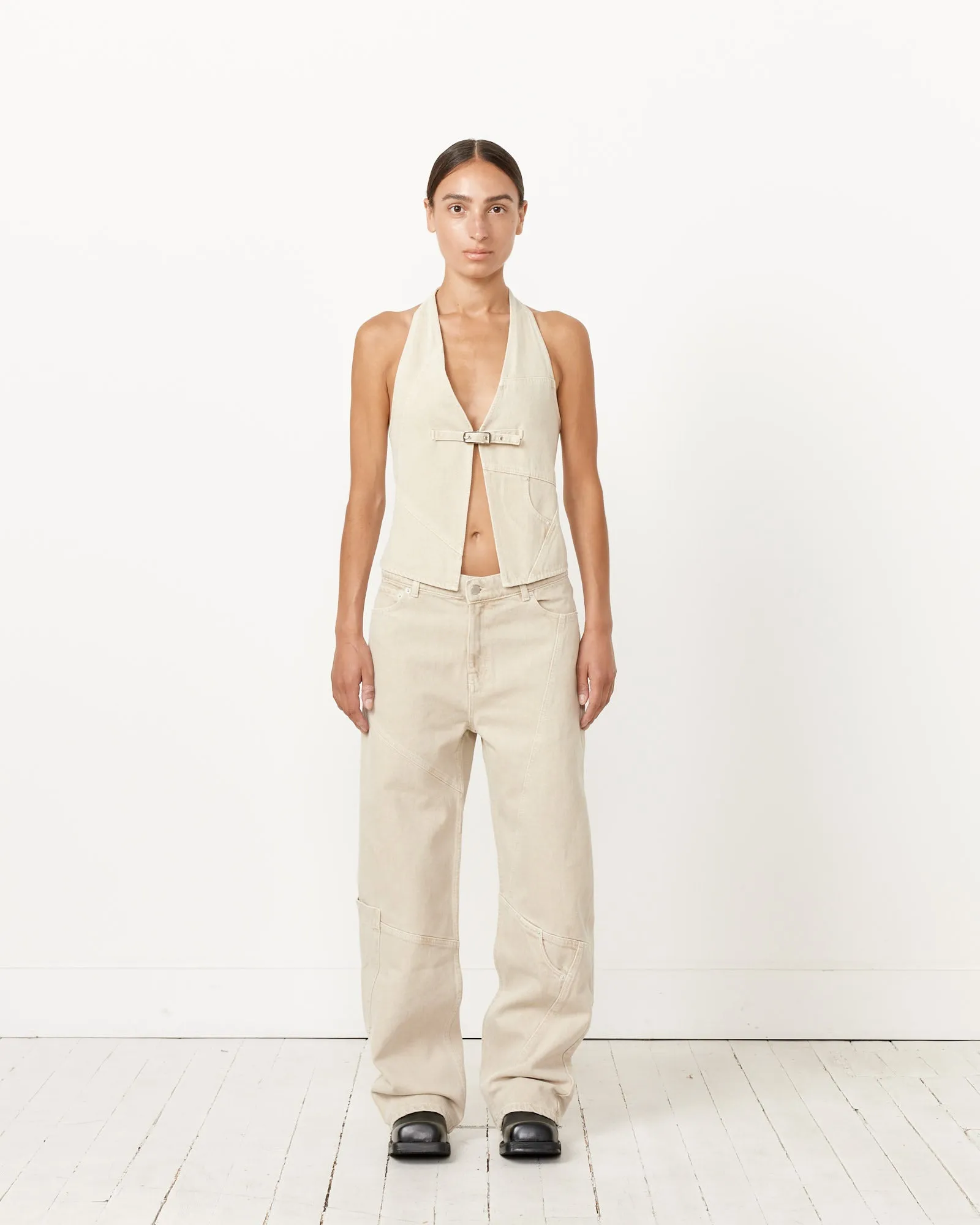 Beverly Trouser in Wood Ash