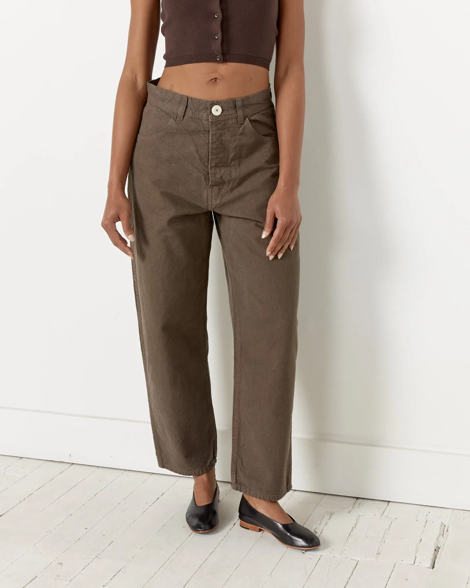 California Wide Pant in Mushroom