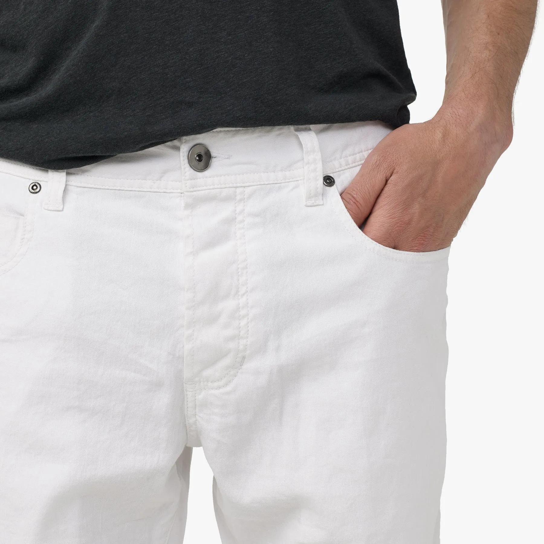 Classic 5 Pocket Pant - White