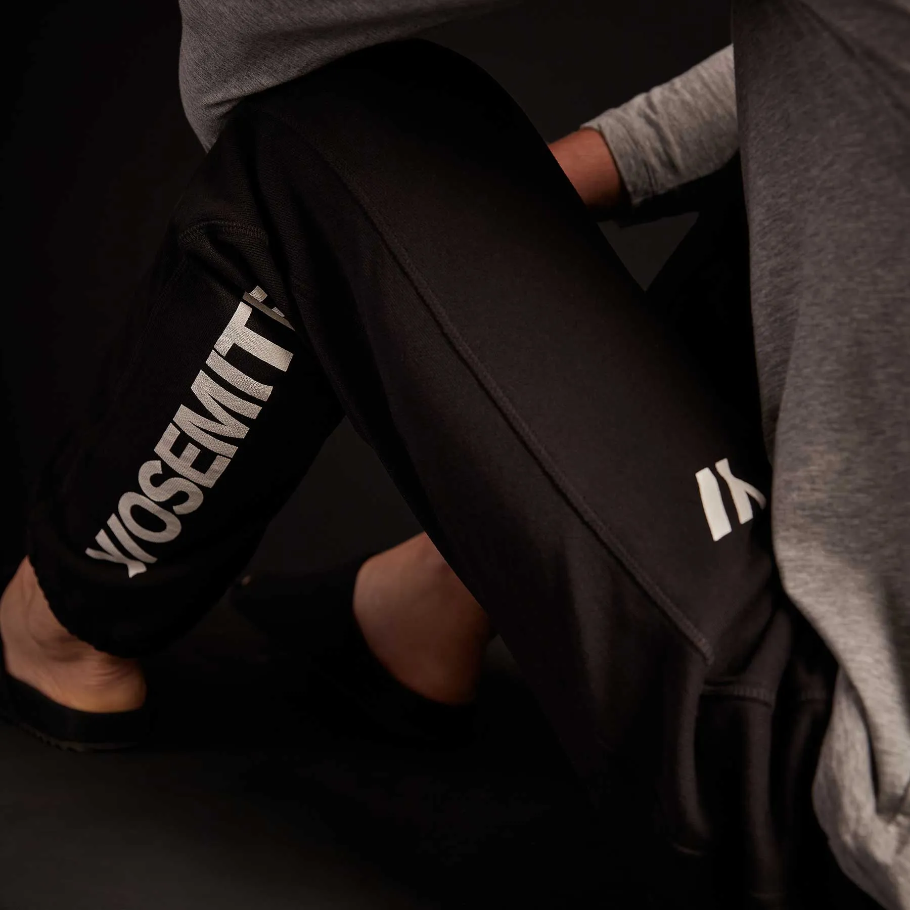 Classic French Terry Sweatpant - Black/White