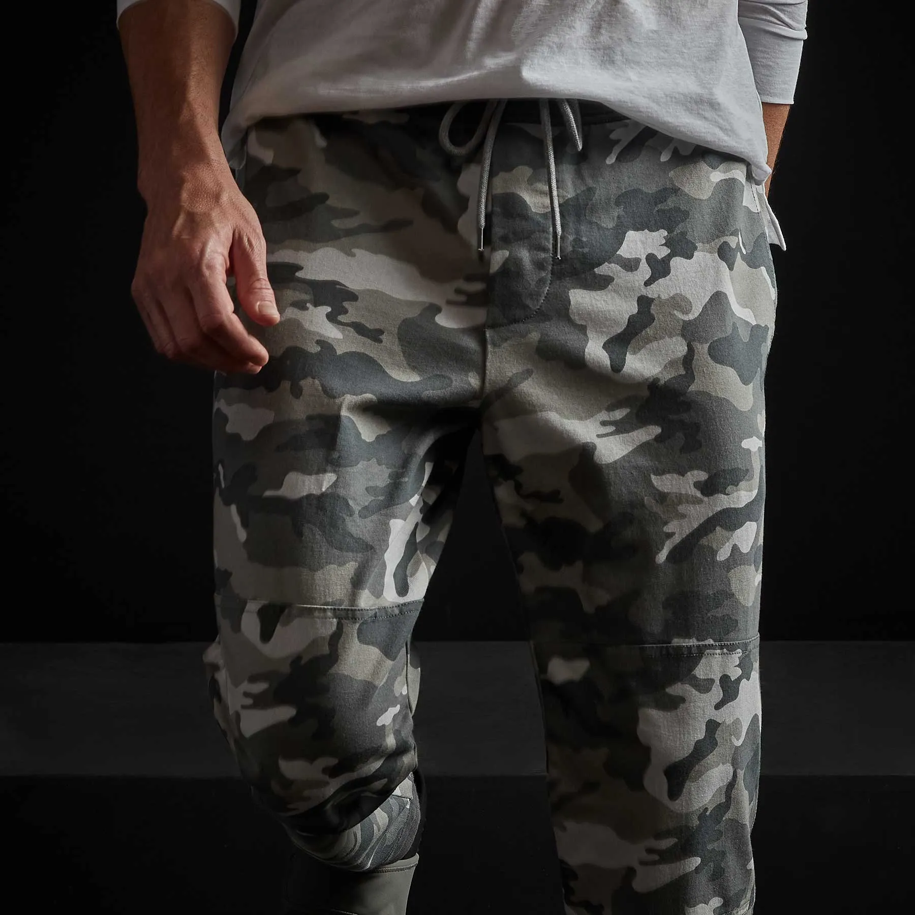 Contrast Camo Jogger - Arctic Camo