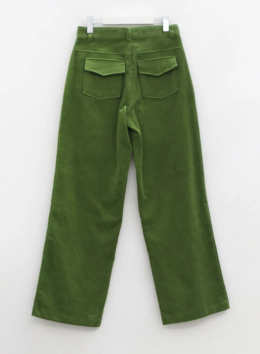 Corduroy Back Pocket Wide Leg Pants OS16