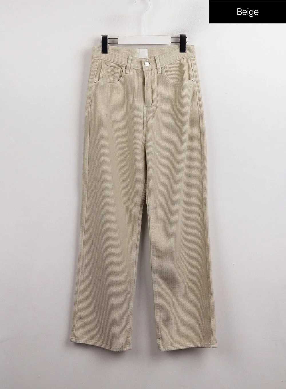 Corduroy Straight Leg Pants OJ418