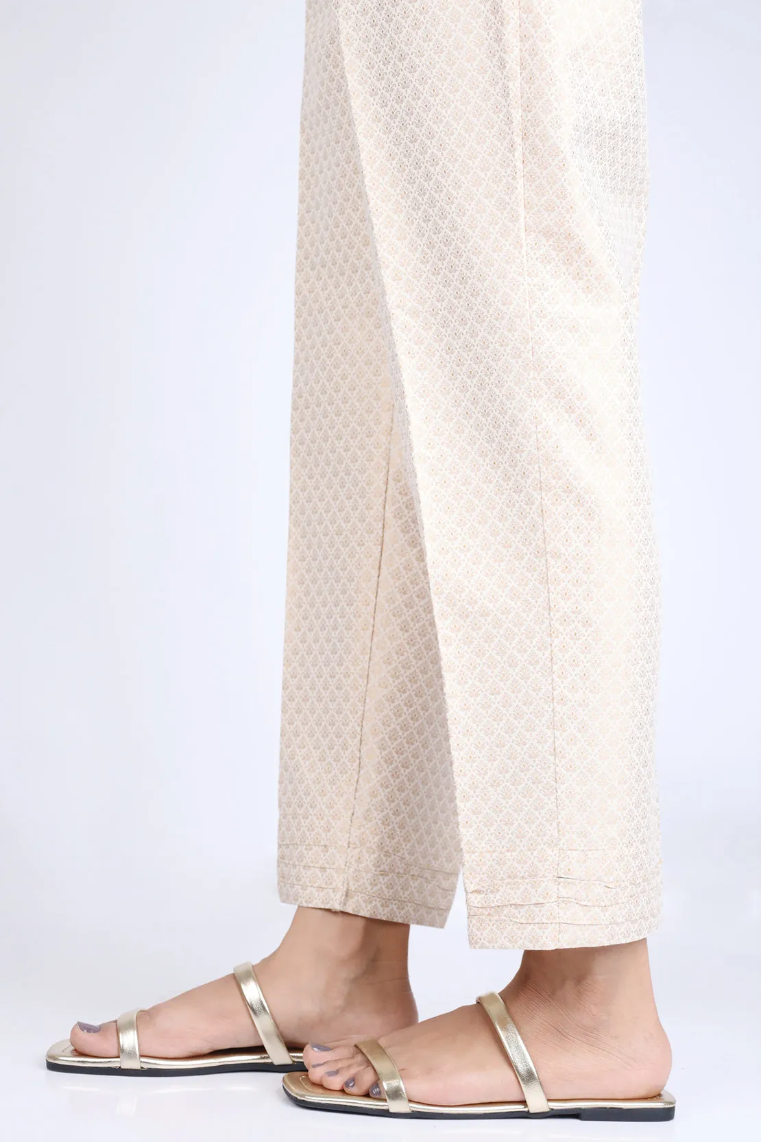 Cotton Jacquard Pants