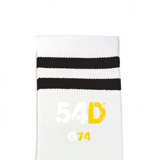 Custom Design Striped Crew Socks - Medium