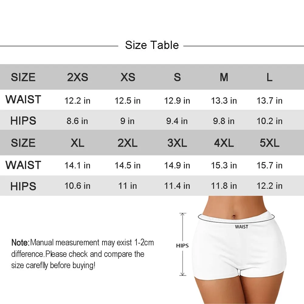 Custom Face Red Lips Women Sexy Short Pants Comfortable Fashion Gym Sport Daily Shorts Bottom