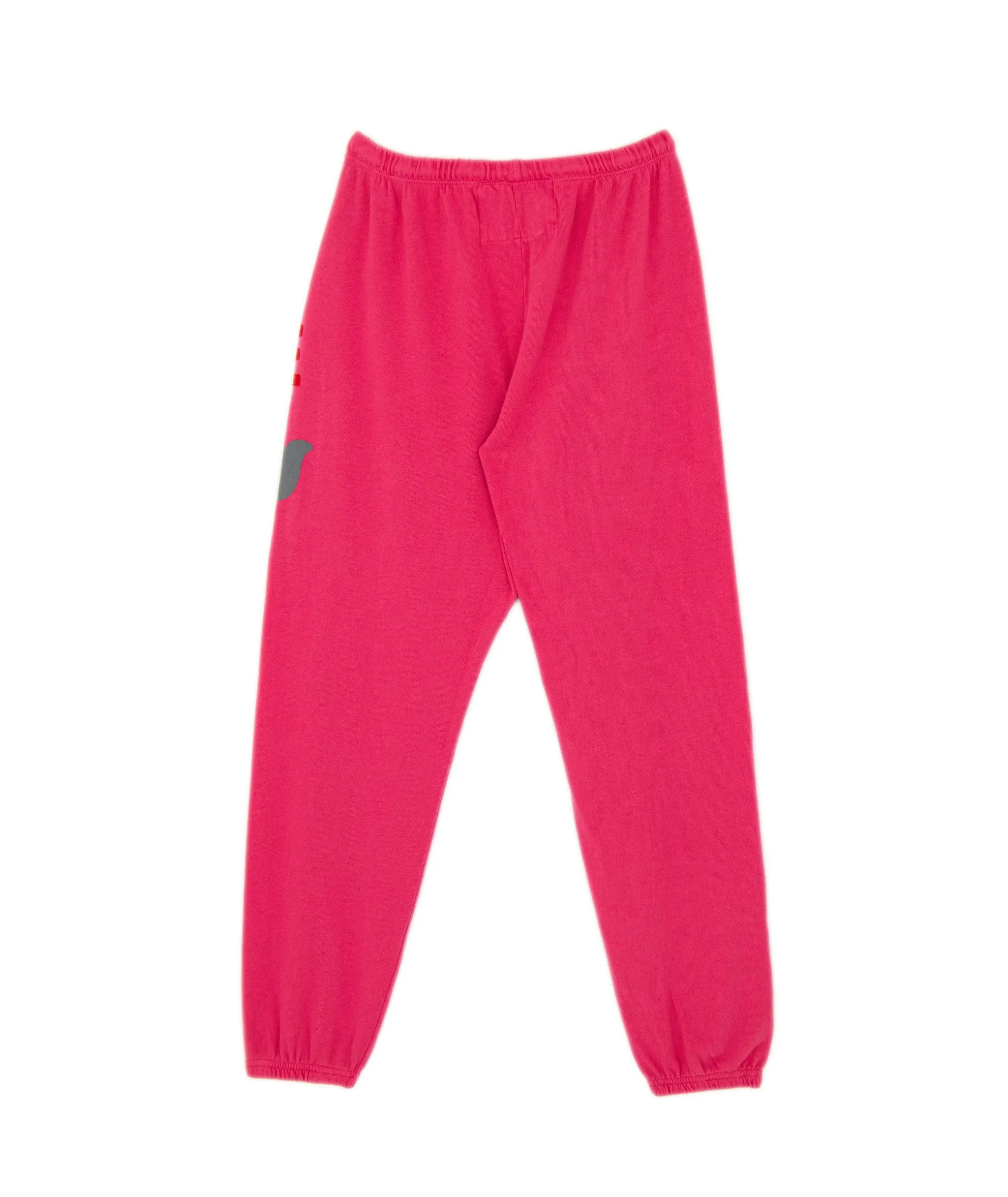 FREECITY Women Large Sweatpants Pink Plant Silver