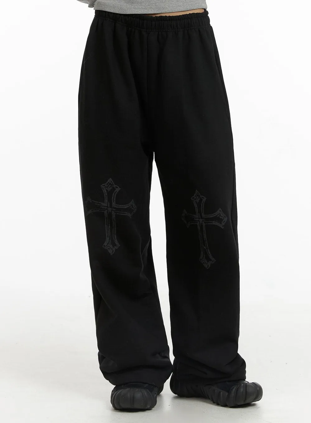 Graphic Straight Leg Sweatpants CF401