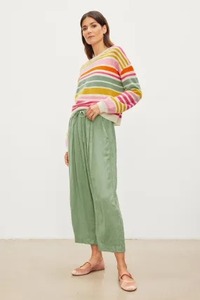 HANNAH LINEN WIDE LEG PANT