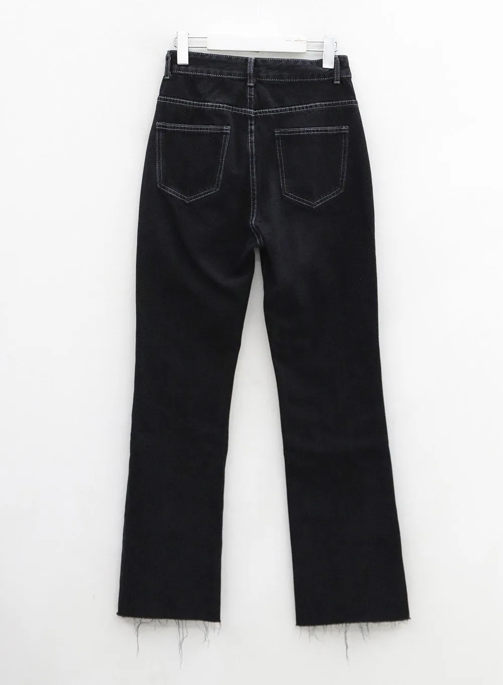 High Waist Bootcut Denim Pants OO21