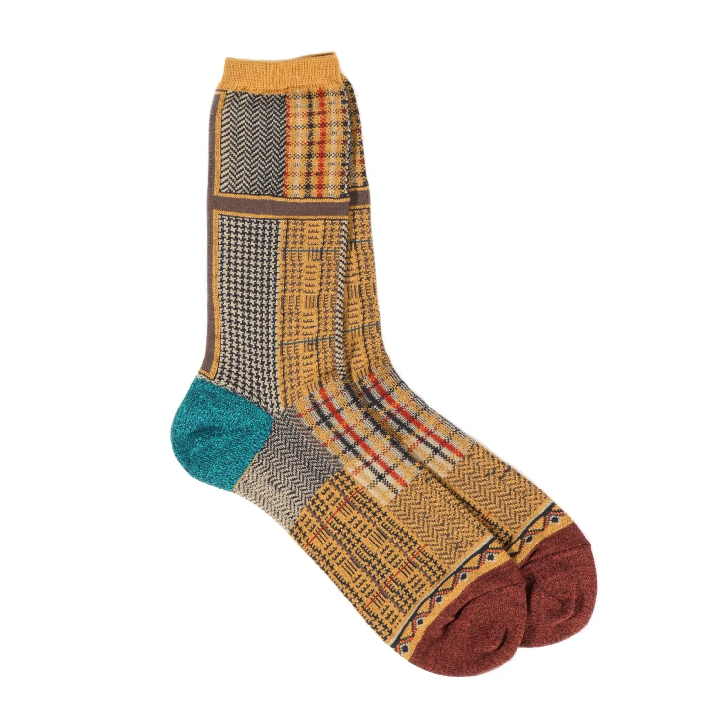 KAPITAL 144 YARNS TWEED CLOTH SOCKS BEIGE