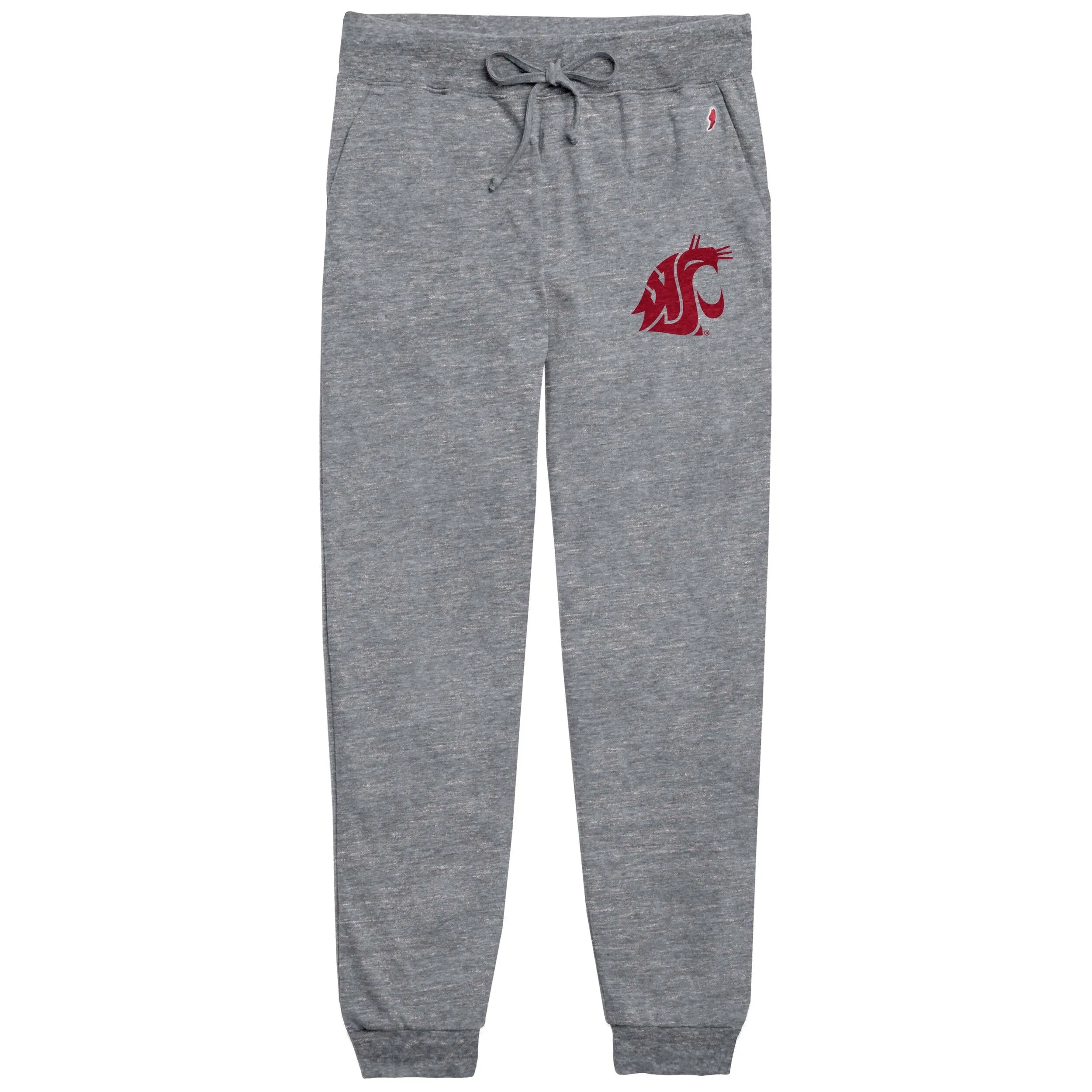 League Ladies WSU Cougar's Grey Light Weight Jogger Sweats