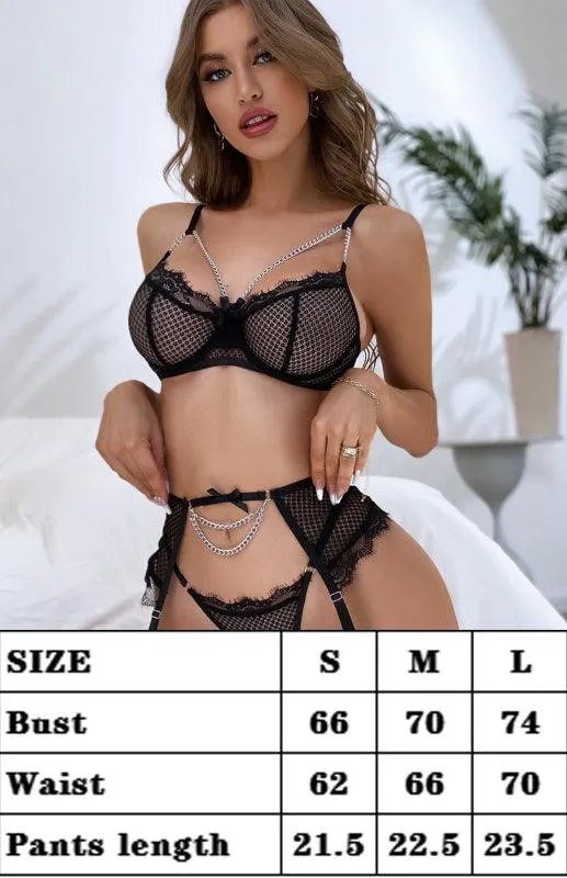 Mesh Breathable Women Lingerie Set