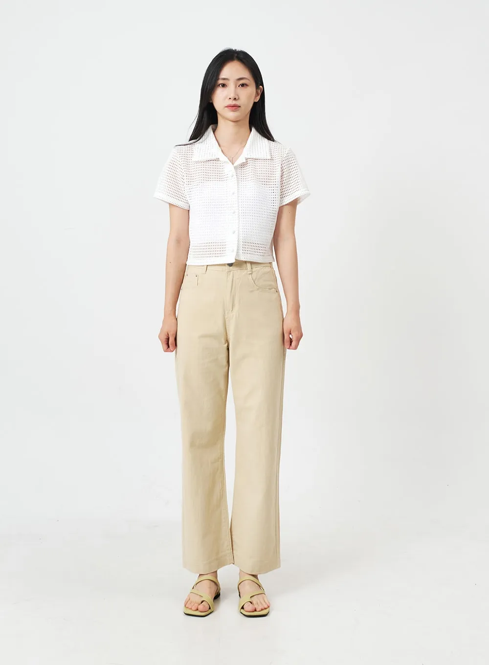 Muted Colored Summer Cotton Pants OJ22