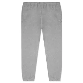 NikeLab Women's Fleece Trousers - Dark Grey Heather/White