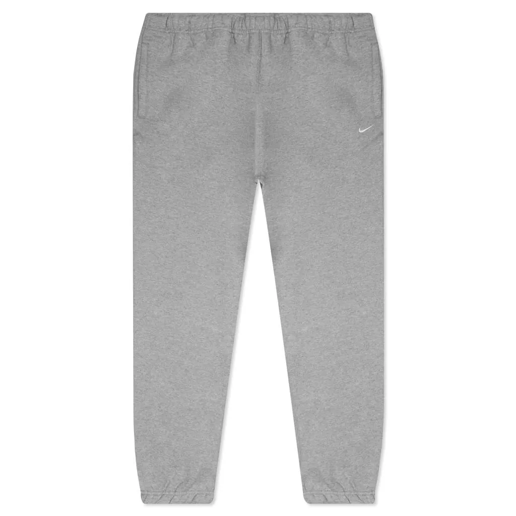 NikeLab Women's Fleece Trousers - Dark Grey Heather/White