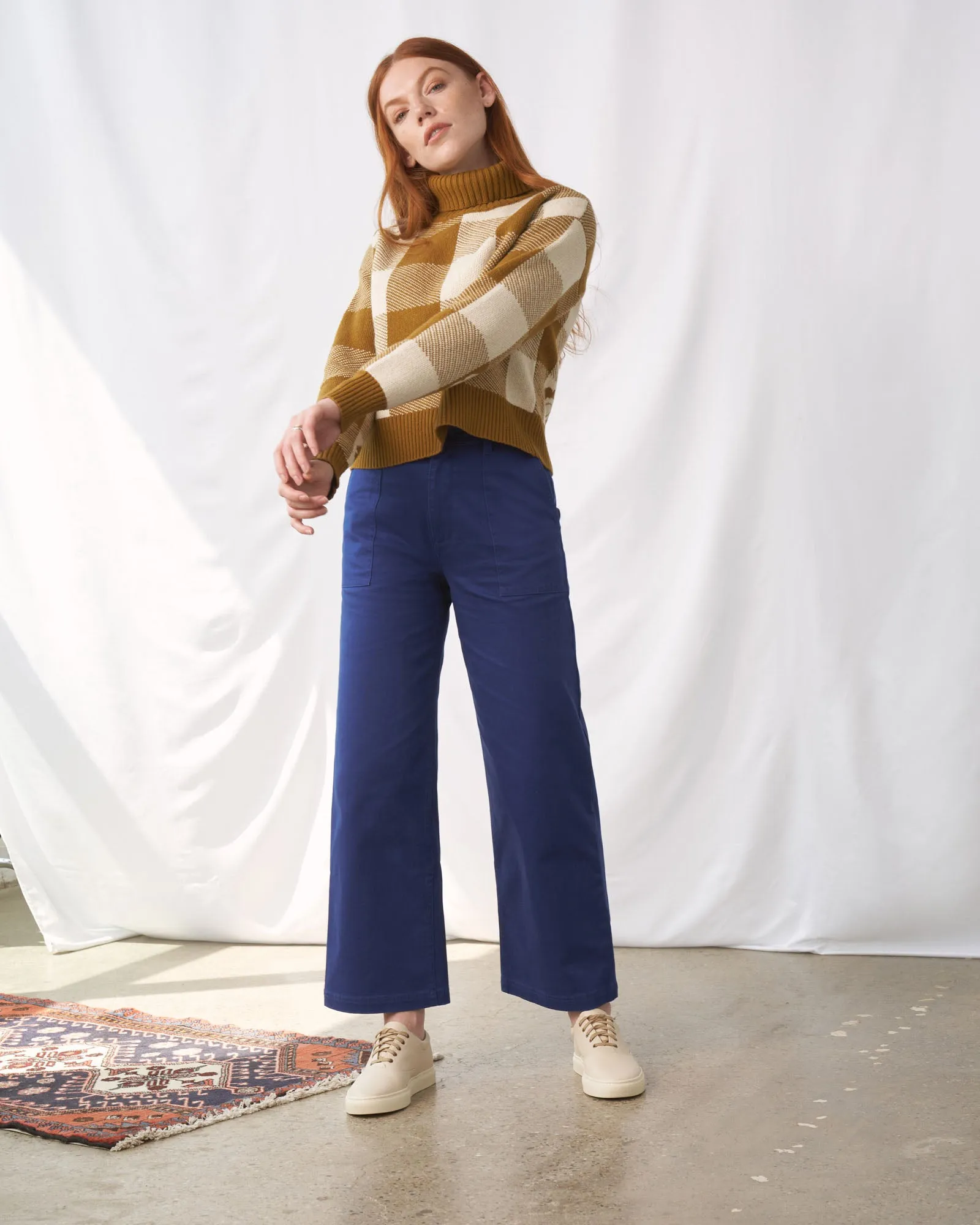 Organic Twill Wide Leg Pant