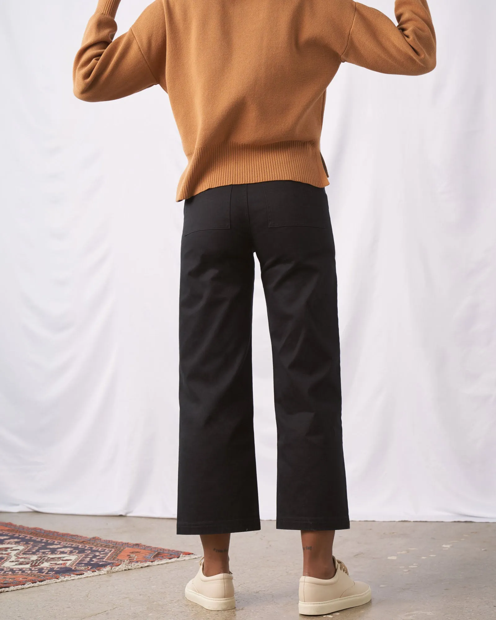 Organic Twill Wide Leg Pant