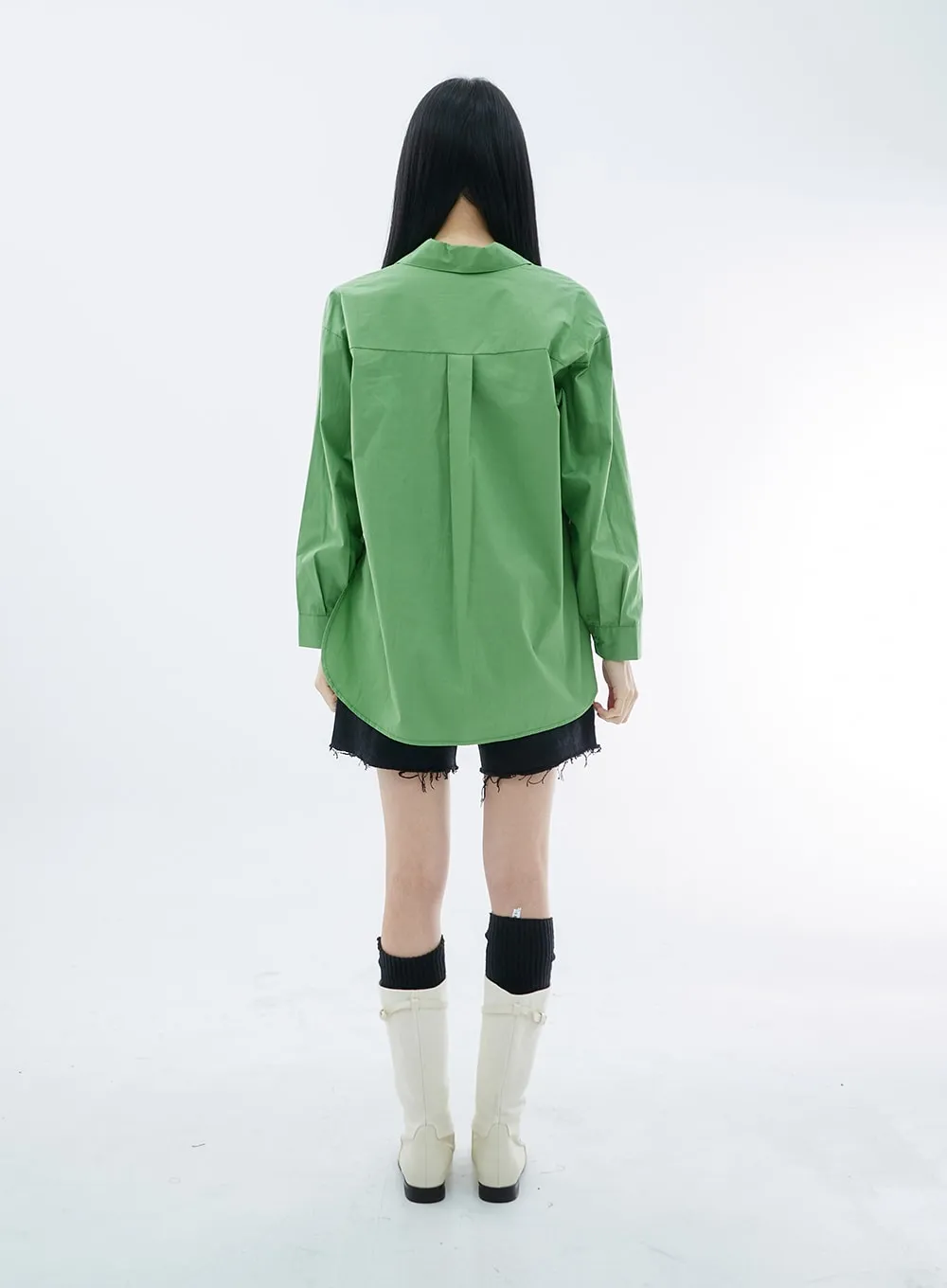 Oversize Long Sleeve Shirt OO04