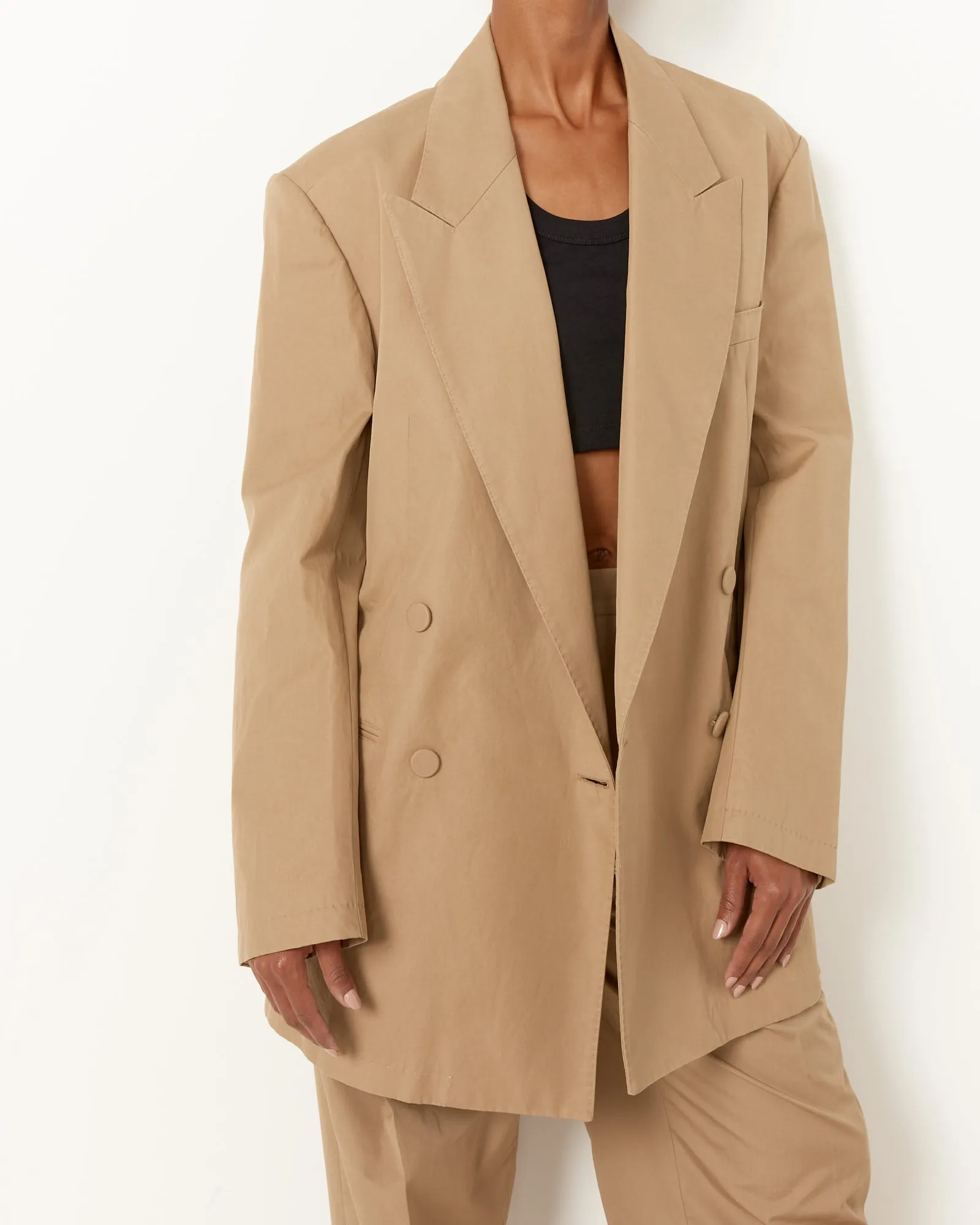 Oversized Blazer in Beige