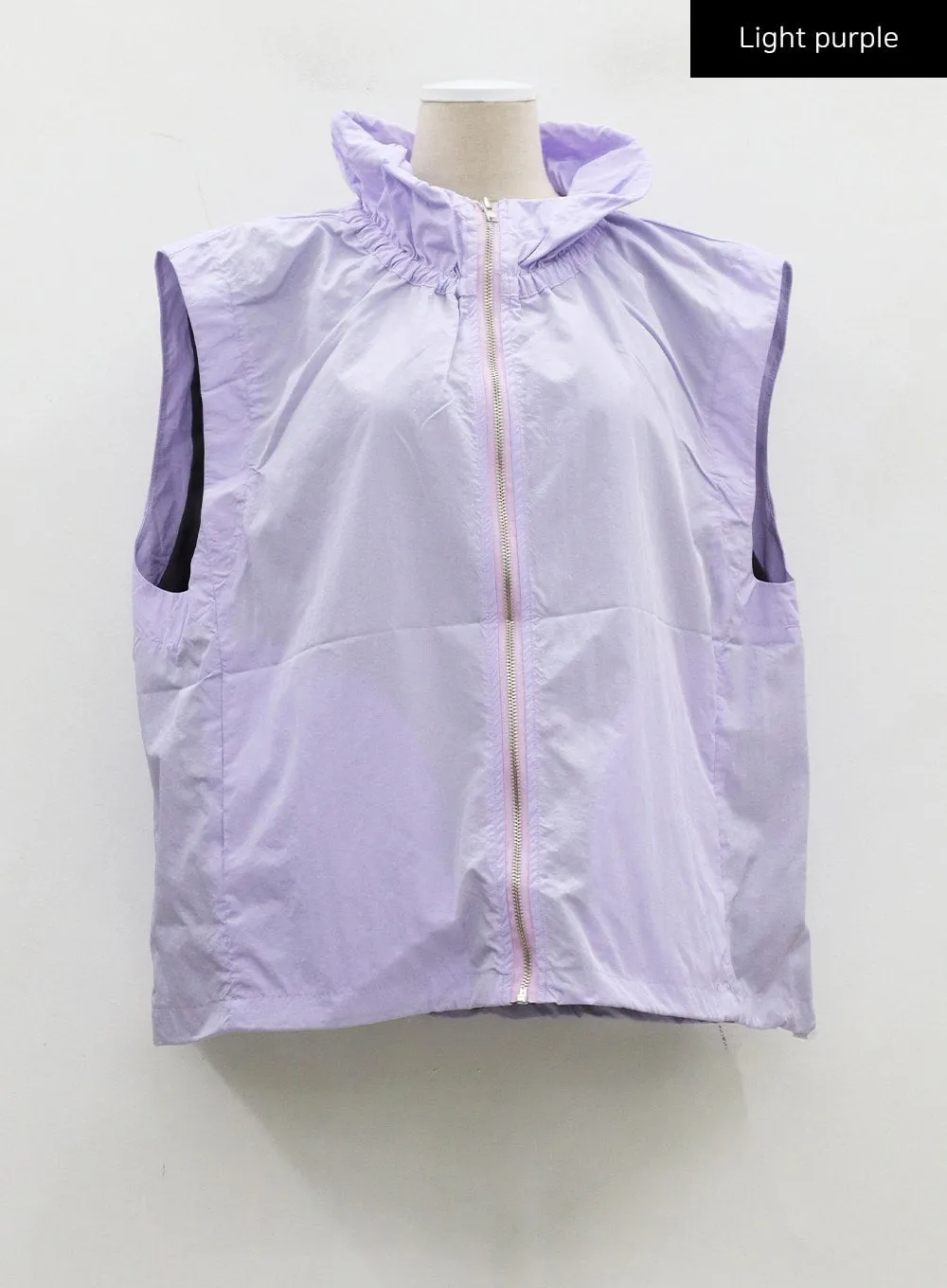 Oversized Zip-Up Vest Unisex CJ330