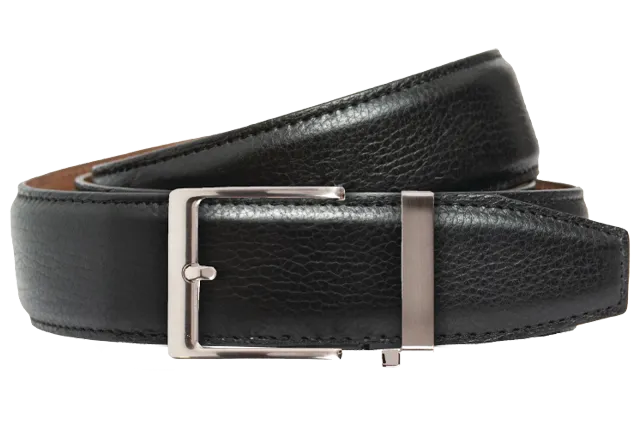 Pebble Black, 40mm Strap, Dress Belt