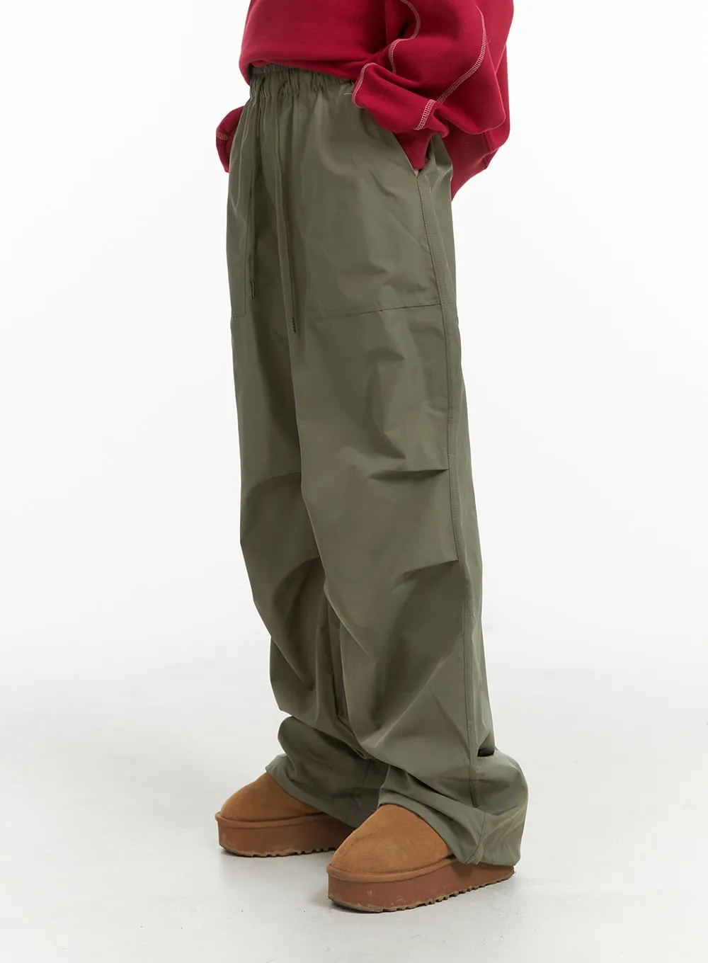 Pintuck Wide Leg Pants CJ412