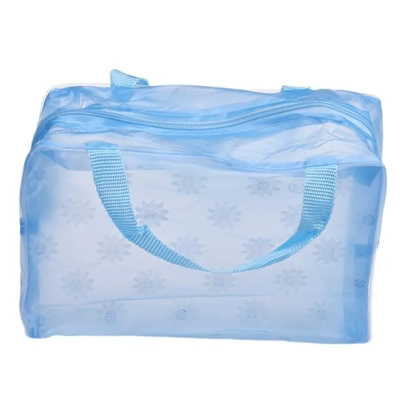 Portable Makeup Wash Toothbrush Pouch Bag Waterproof Washable Handbag Women Cosmetic Toiletry Travel Pouch Bag