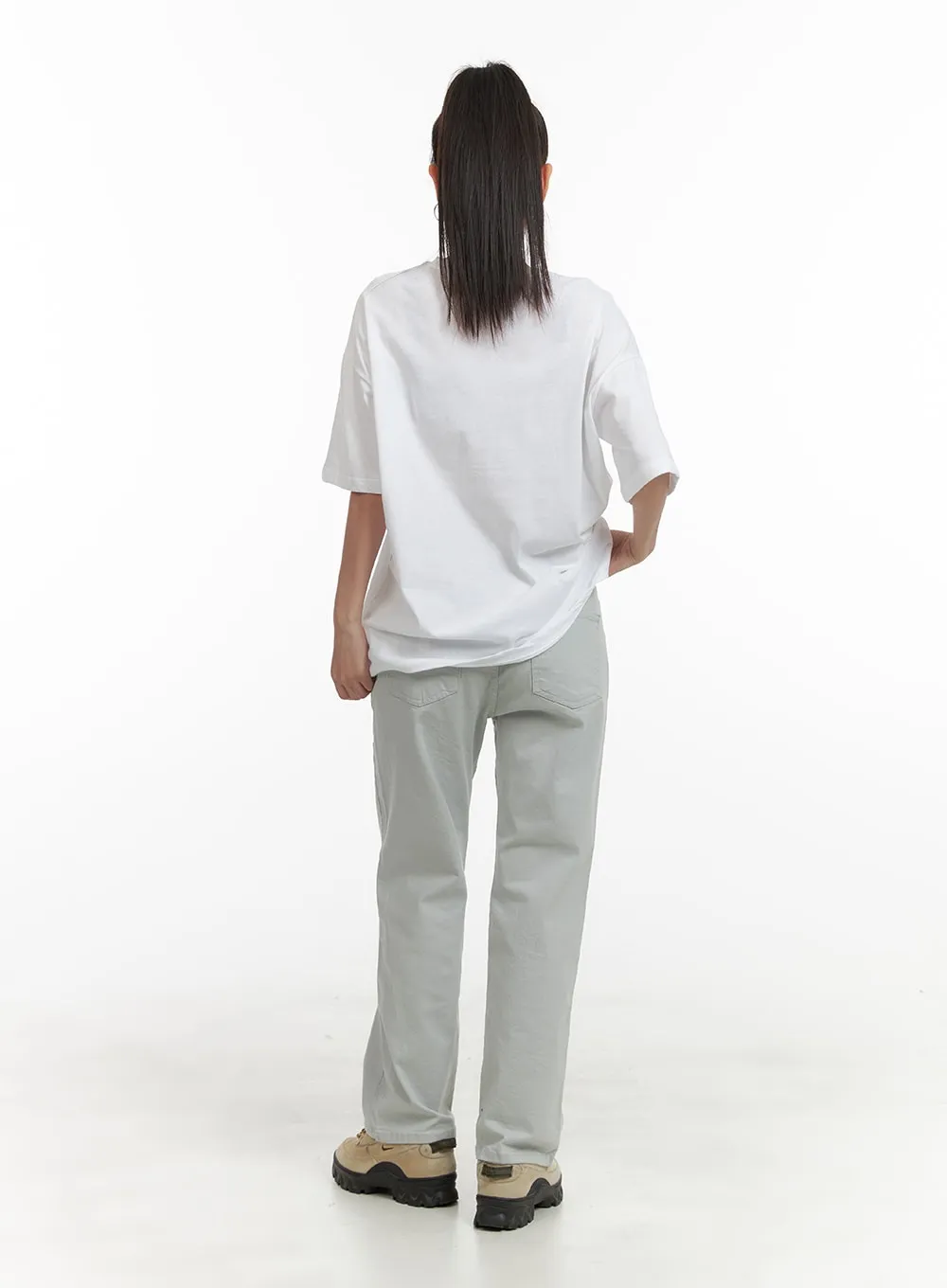 Simple Straight Leg Pants OA415